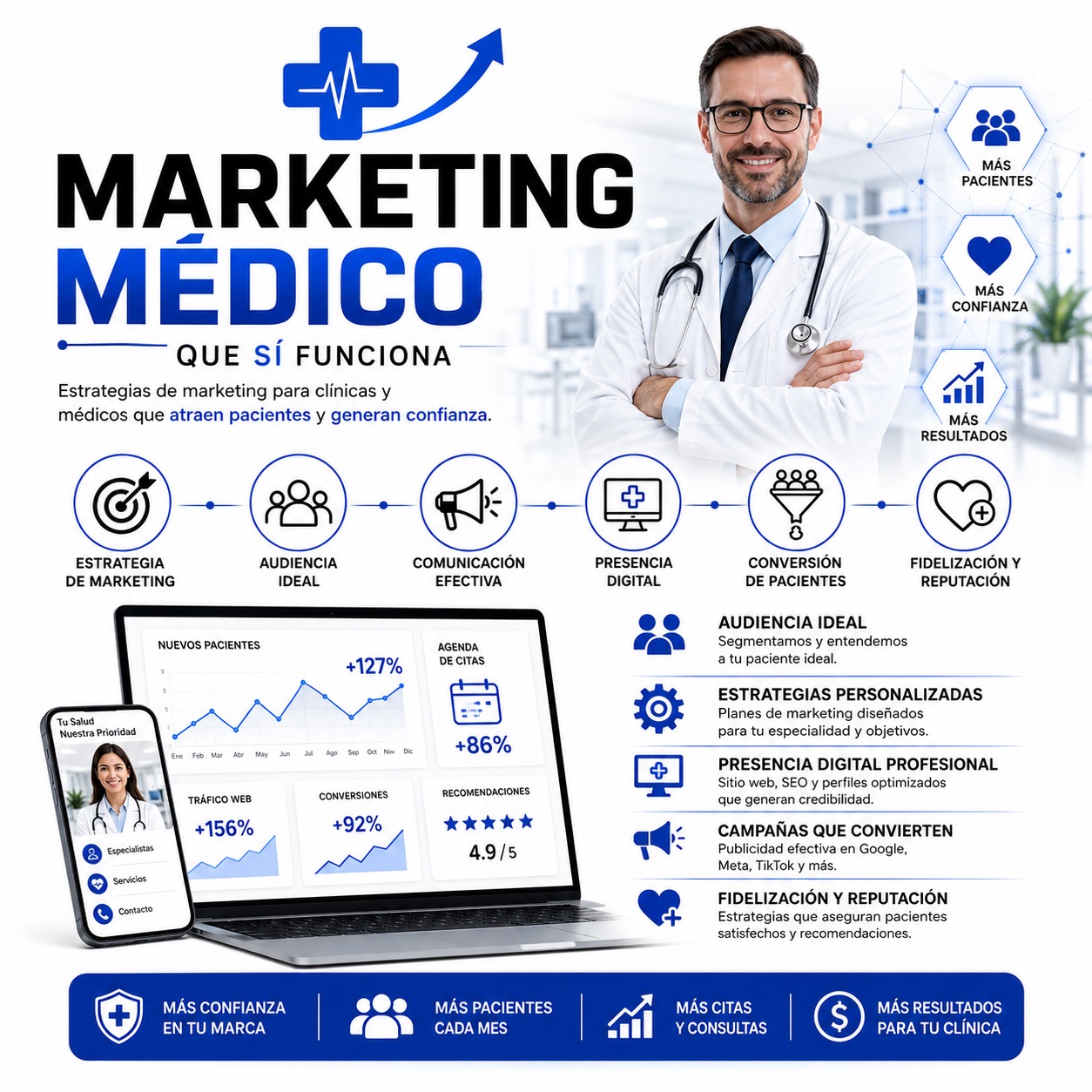 Marketing médico para clínicas, consultorios y especialistas